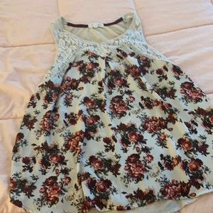 Cute flower and flirty summer top